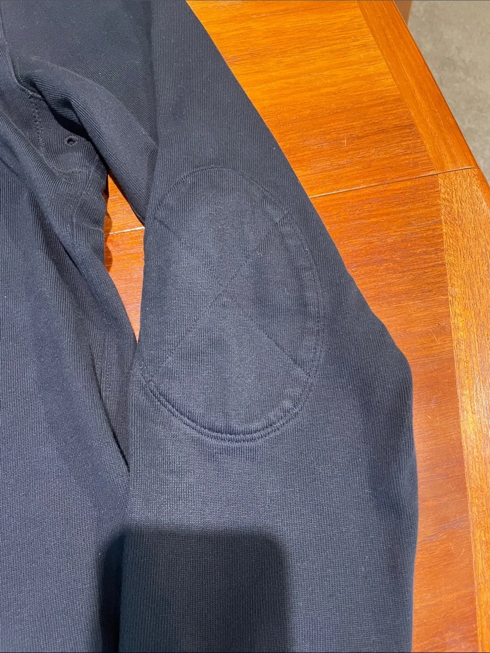 J. Crew Oarsman black rugby quarter zip pullover sweatshirt Large Tall